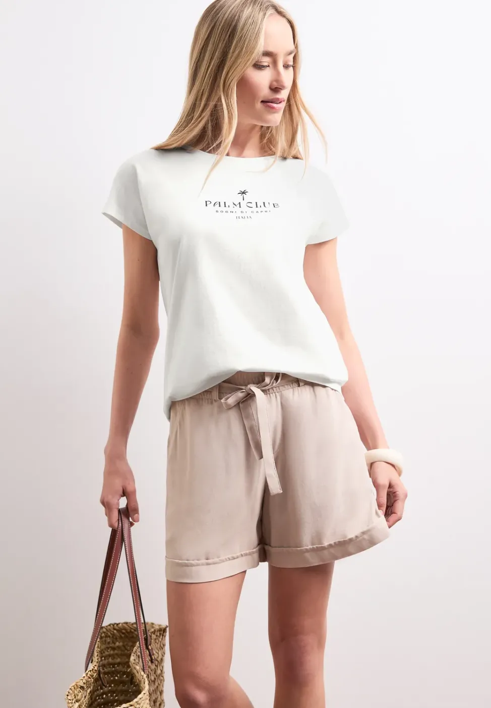 Dropped Shoulder Shirt mit Wording