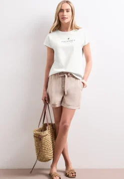 Dropped Shoulder Shirt mit Wording