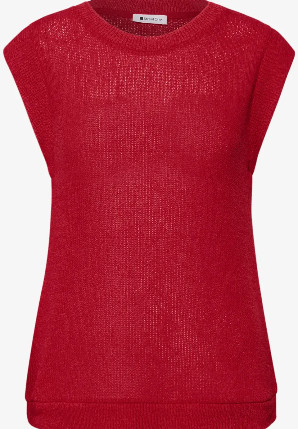 Dropped Shoulder Top im Strick-Look
