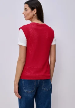 Dropped Shoulder Top im Strick-Look
