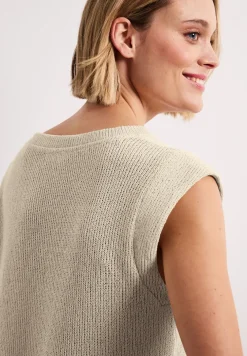Dropped Shoulder Top im Strick-Look