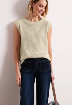Dropped Shoulder Top im Strick-Look