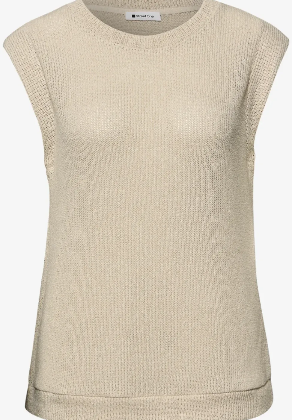 Dropped Shoulder Top im Strick-Look