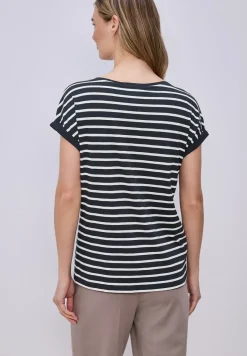 Dropped Shoulder T-Shirt mit Streifen