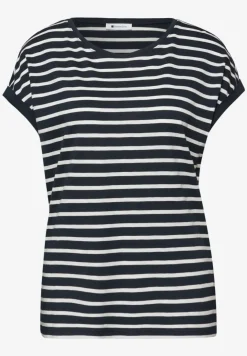 Dropped Shoulder T-Shirt mit Streifen