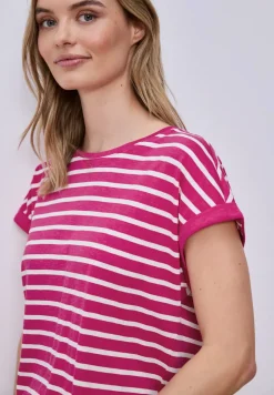 Dropped Shoulder T-Shirt mit Streifen