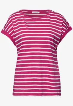 Dropped Shoulder T-Shirt mit Streifen