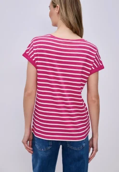 Dropped Shoulder T-Shirt mit Streifen