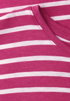 Dropped Shoulder T-Shirt mit Streifen