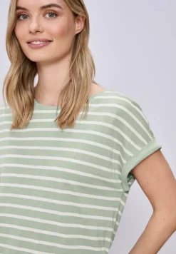 Dropped Shoulder T-Shirt mit Streifen