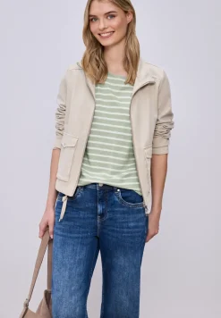 Dropped Shoulder T-Shirt mit Streifen