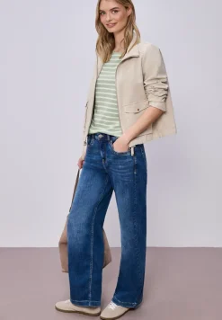 Dropped Shoulder T-Shirt mit Streifen
