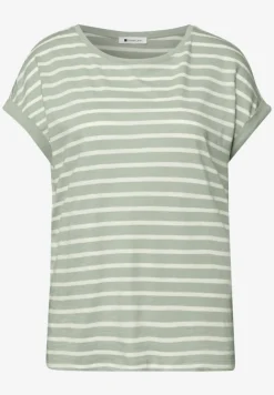 Dropped Shoulder T-Shirt mit Streifen