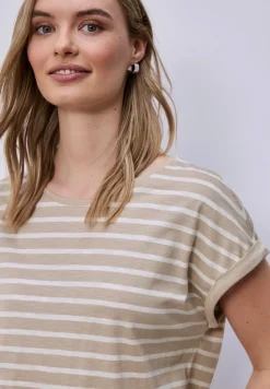 Dropped Shoulder T-Shirt mit Streifen