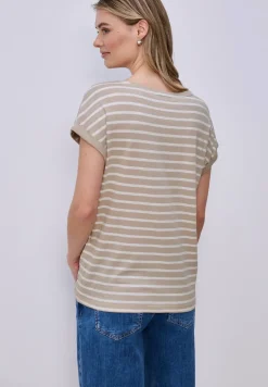 Dropped Shoulder T-Shirt mit Streifen