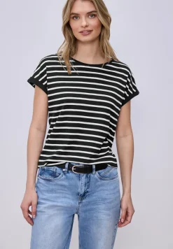 Dropped Shoulder T-Shirt mit Streifen