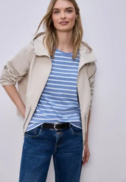 Dropped Shoulder T-Shirt mit Streifen