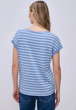 Dropped Shoulder T-Shirt mit Streifen