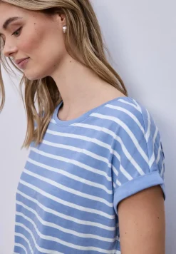 Dropped Shoulder T-Shirt mit Streifen