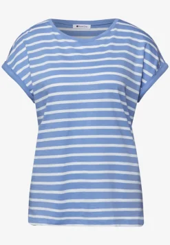 Dropped Shoulder T-Shirt mit Streifen