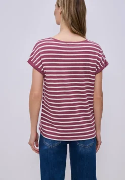 Dropped Shoulder T-Shirt mit Streifen