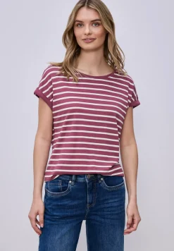 Dropped Shoulder T-Shirt mit Streifen