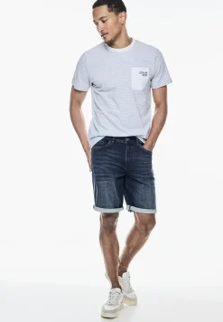 Elastische Jeans Shorts