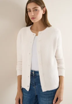 Federgarn Ripp-Strickjacke