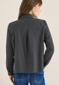 Flanellbluse mit Nieten