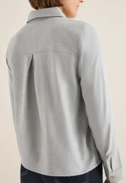 Flanellbluse mit Nieten
