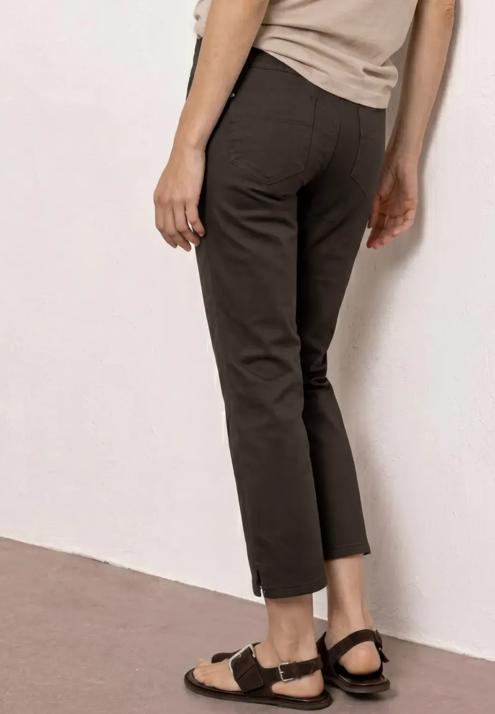 3/4 Flared Leg Hose im Casual Fit