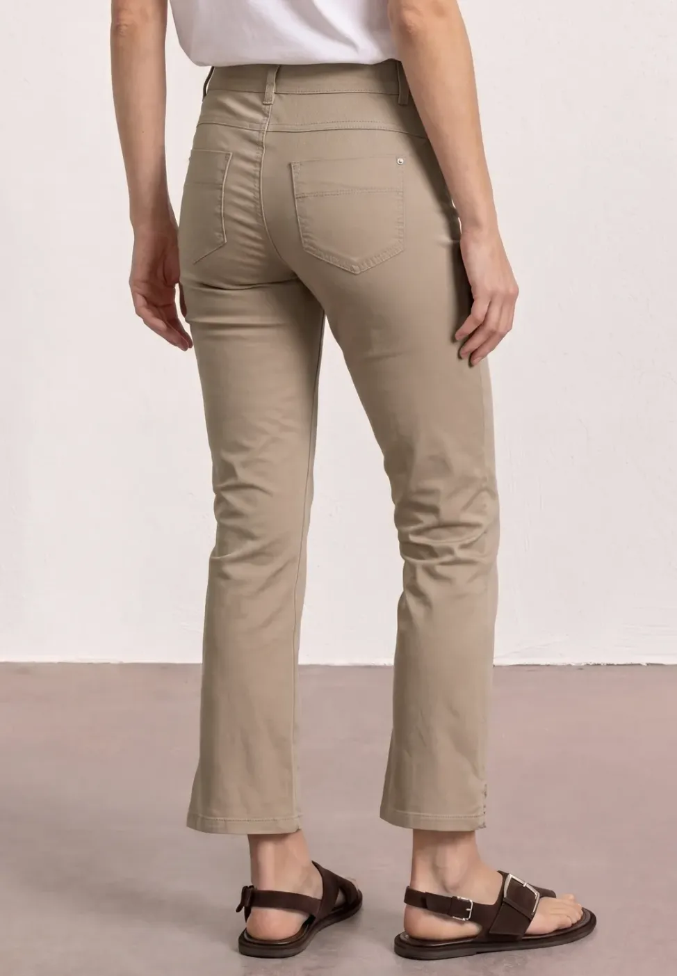 3/4 Flared Leg Hose im Casual Fit