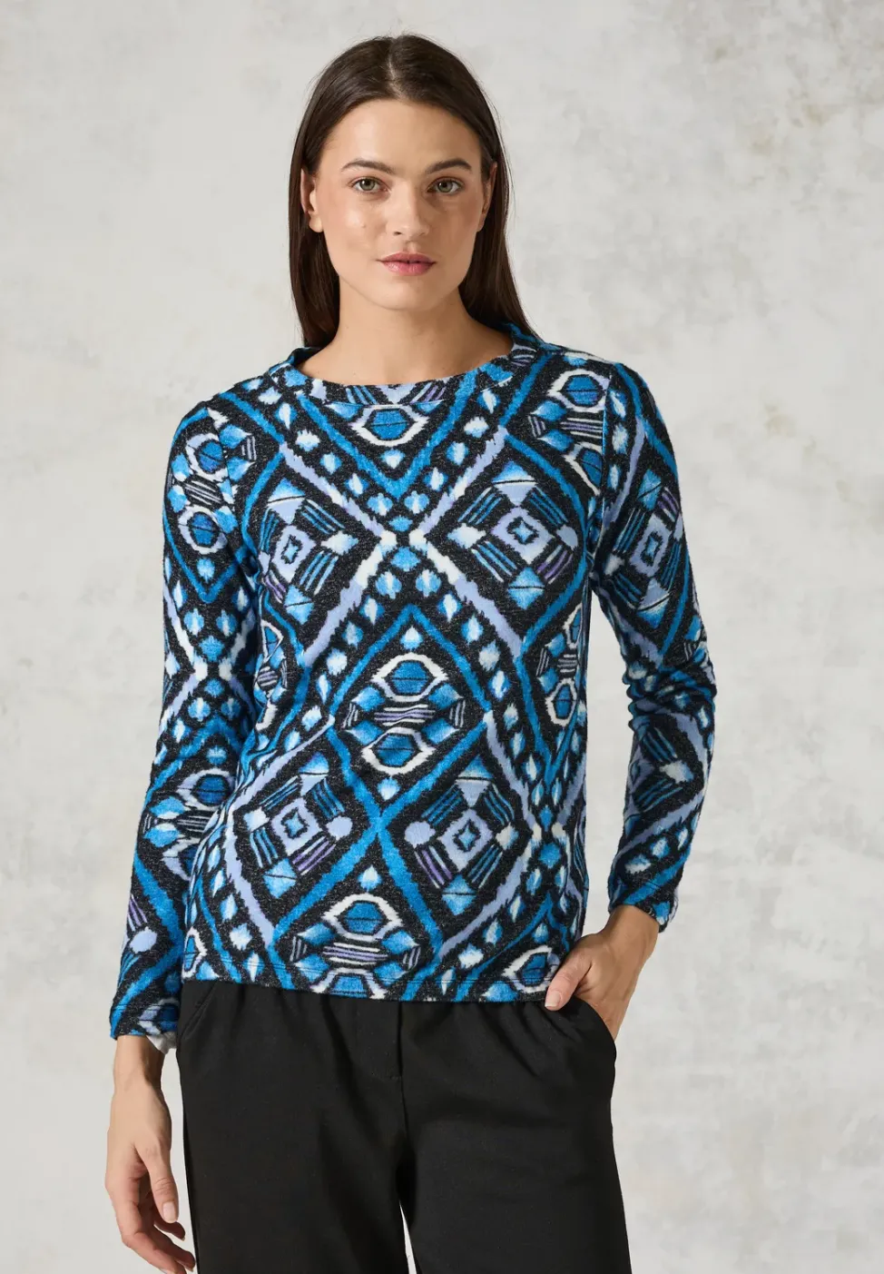 Flauschiges Langarmshirt