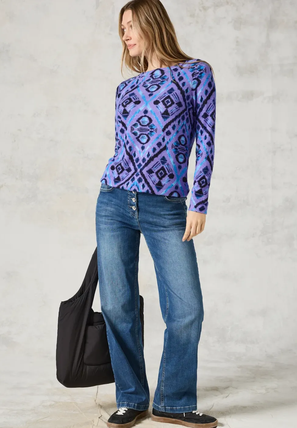 Flauschiges Langarmshirt