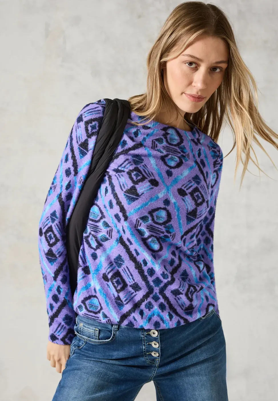 Flauschiges Langarmshirt