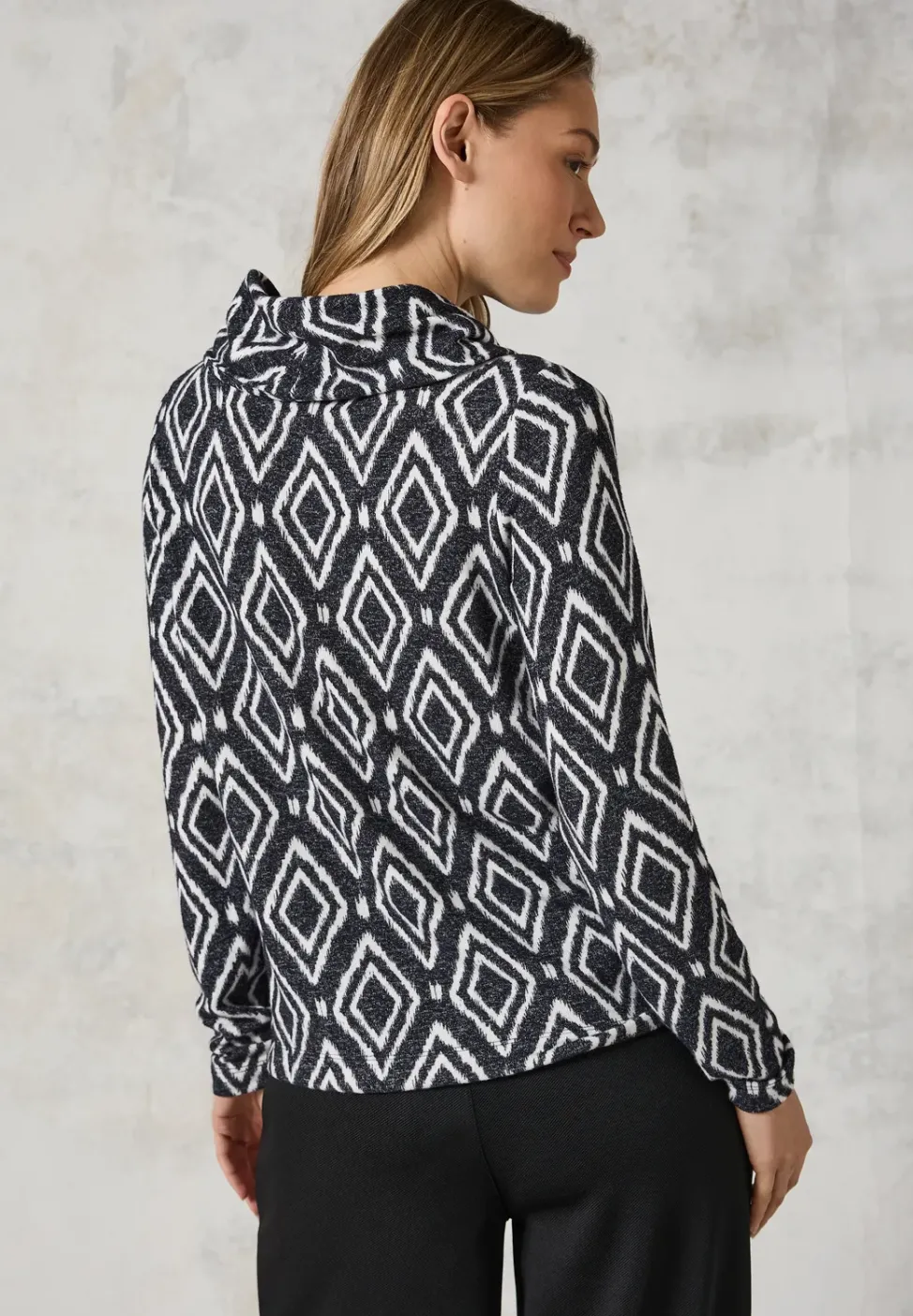 Flauschiges Shirt mit Print