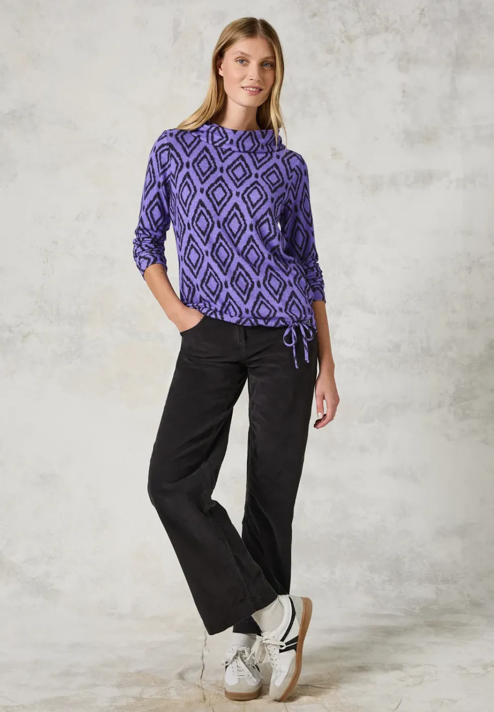 Flauschiges Shirt mit Print