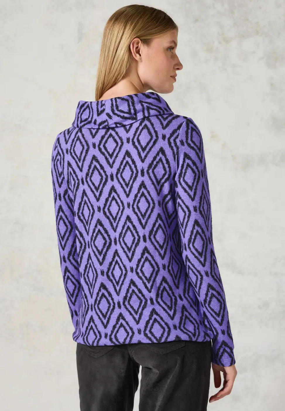 Flauschiges Shirt mit Print