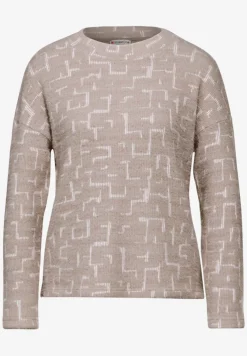 Flauschiges Shirt mit Print