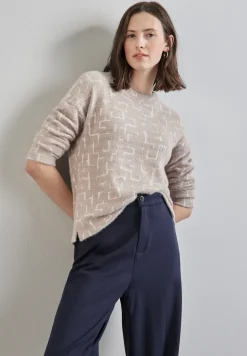 Flauschiges Shirt mit Print