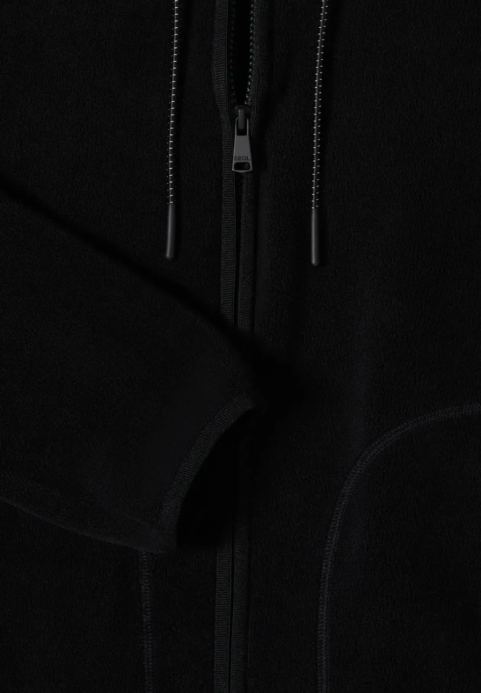 Fleecejacke mit Hoodie