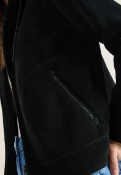 Fleecejacke mit Hoodie