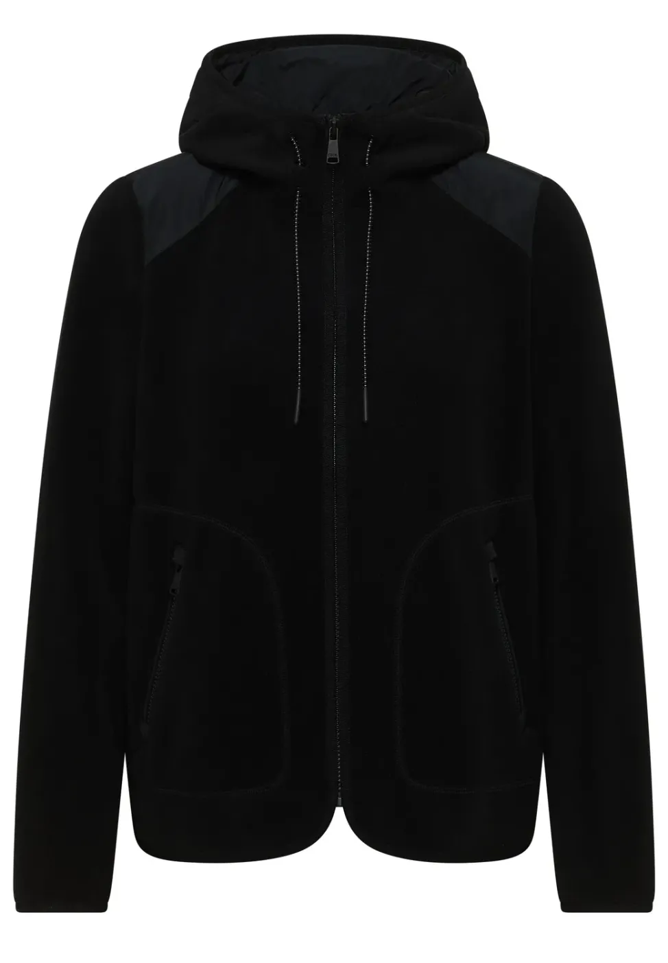 Fleecejacke mit Hoodie
