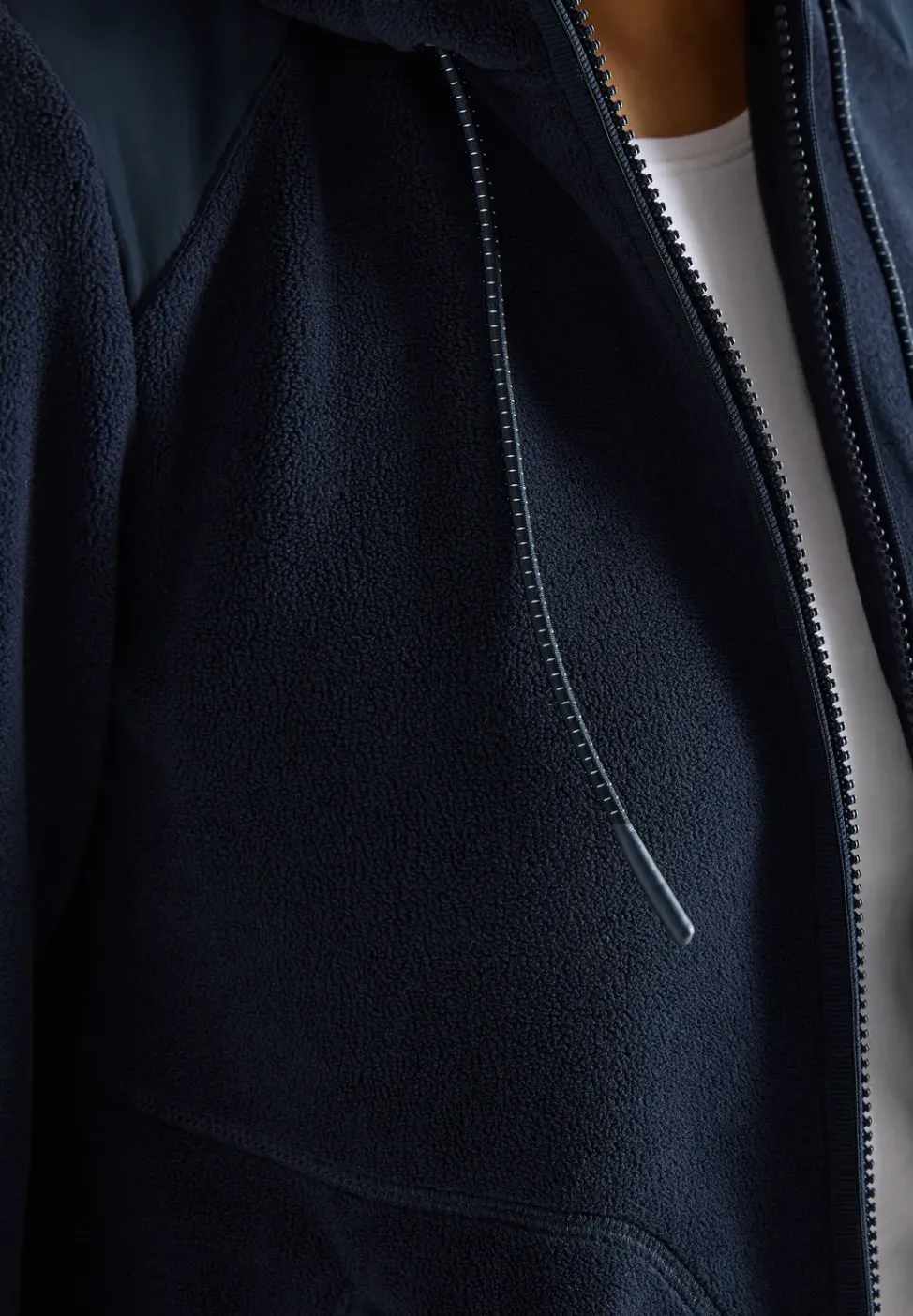 Fleecejacke mit Hoodie