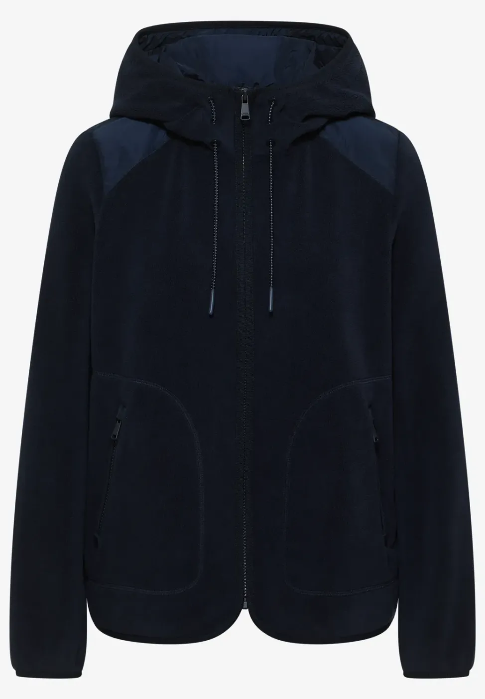 Fleecejacke mit Hoodie