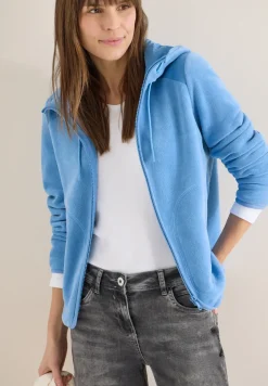 Fleecejacke mit Hoodie
