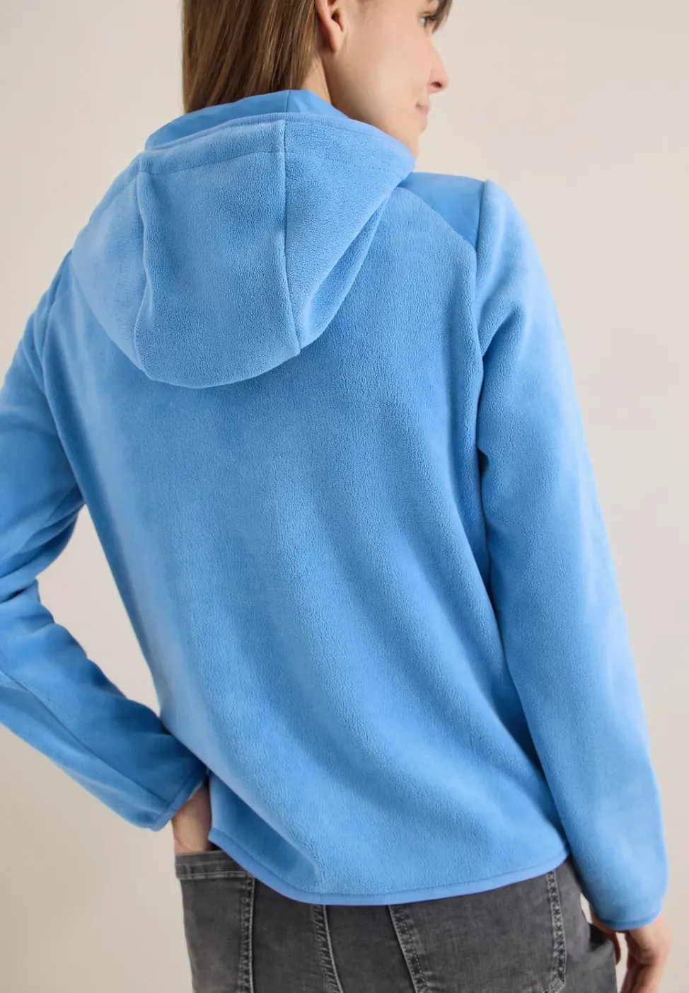 Fleecejacke mit Hoodie