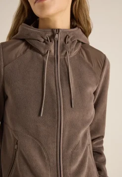 Fleecejacke mit Hoodie