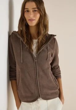 Fleecejacke mit Hoodie