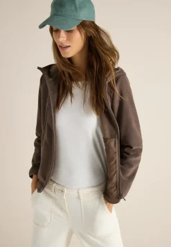 Fleecejacke mit Hoodie